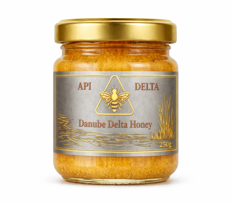 Borcan de miere naturală Api Delta, 250 g